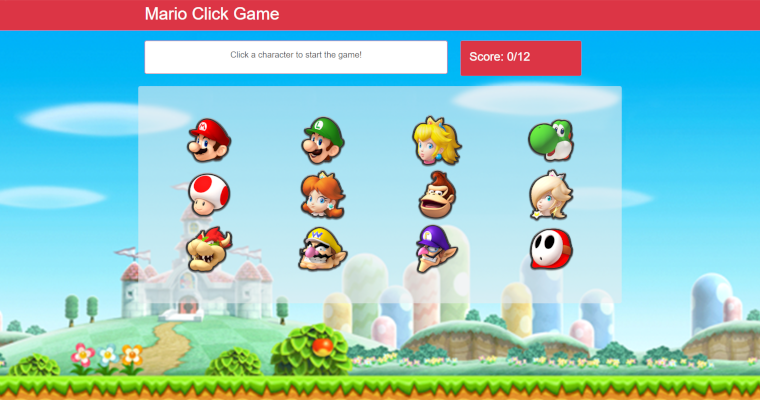 Mario Click Game